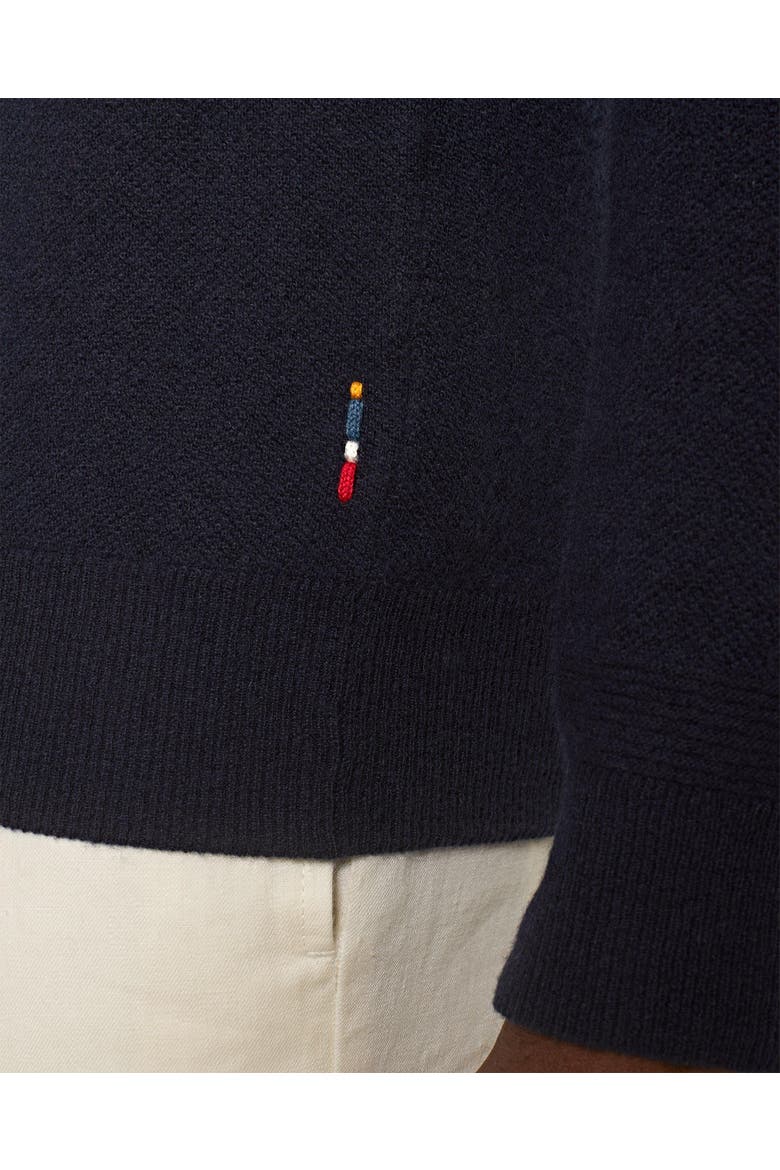 Bruno Cashmere Waffle Stitch Jumper, Alternate, color, NIGHT IRIS