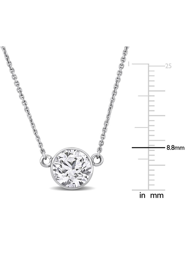 2 CTW Lab-Grown Diamond Solitaire Necklace 14K, Alternate, color, White Gold