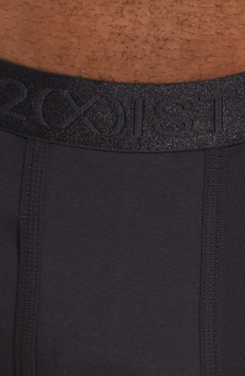 2(x)ist 3-Pack Pima Cotton Boxer Briefs, Alternate, color, Black