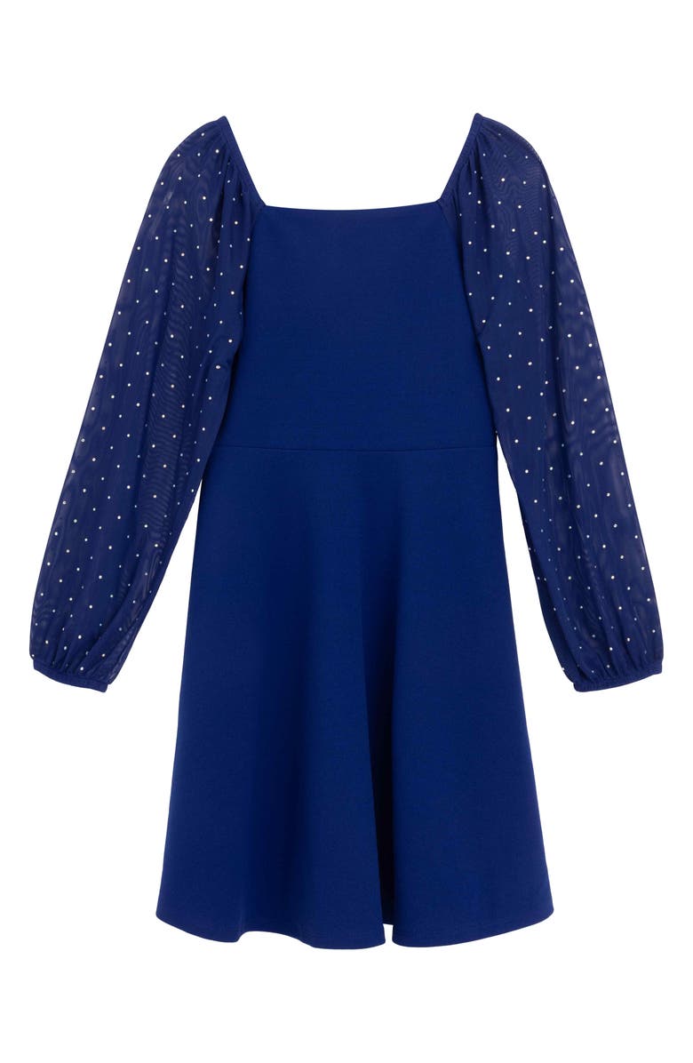 Speechless Kids' Dew Drop Scuba Party Dress, Main, color, Royal