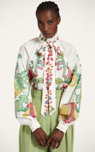 La DoubleJ Cerere Blouse Grenadilla Placée Off White