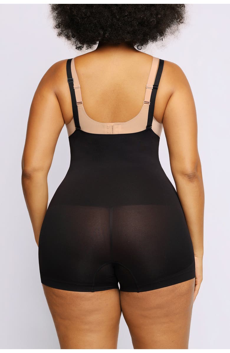 Shapellx Bare Essentials Skin Flow Essentials Eco Shaper Boyshort, Alternate, color, Black