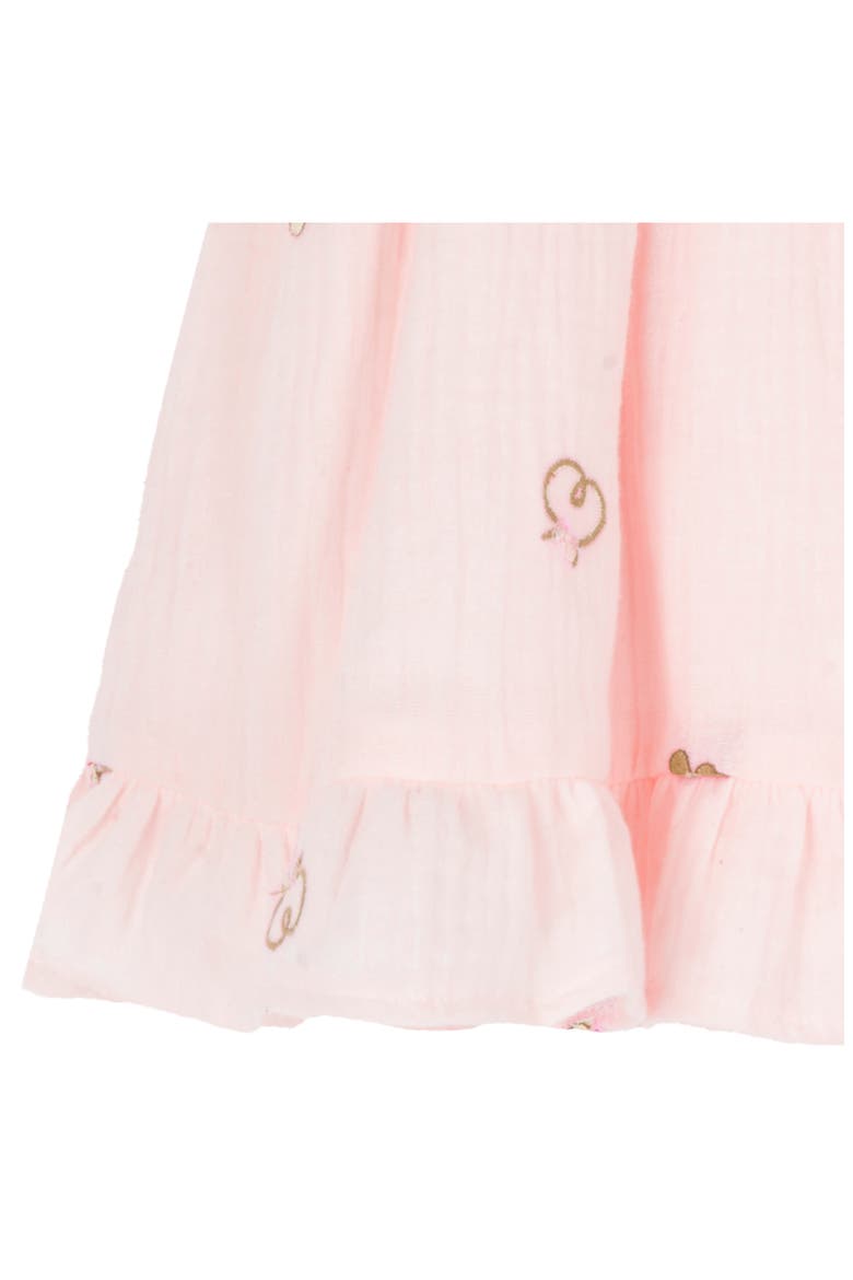 Western Embroidered Cotton Gauze Dress & Bloomers, Alternate, color, BLUSH
