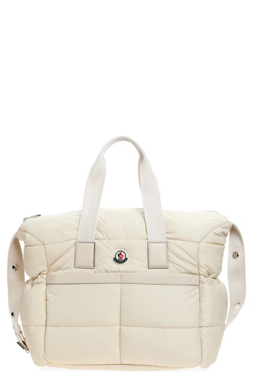 Moncler Mommy Quilted Diaper Bag In Sand