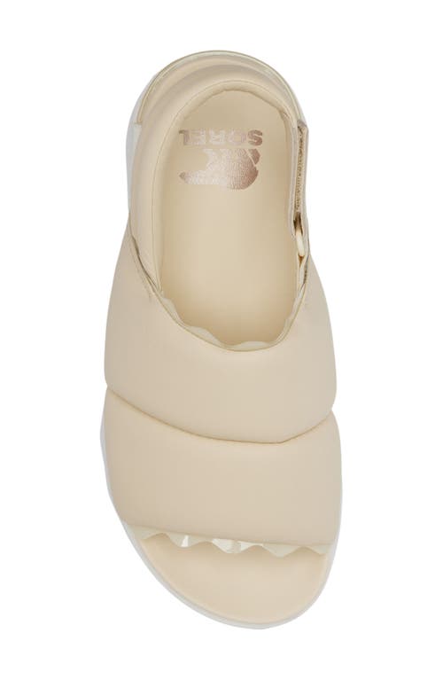 Sorel Vibe Slingback Sandal In Honey White/sea Salt