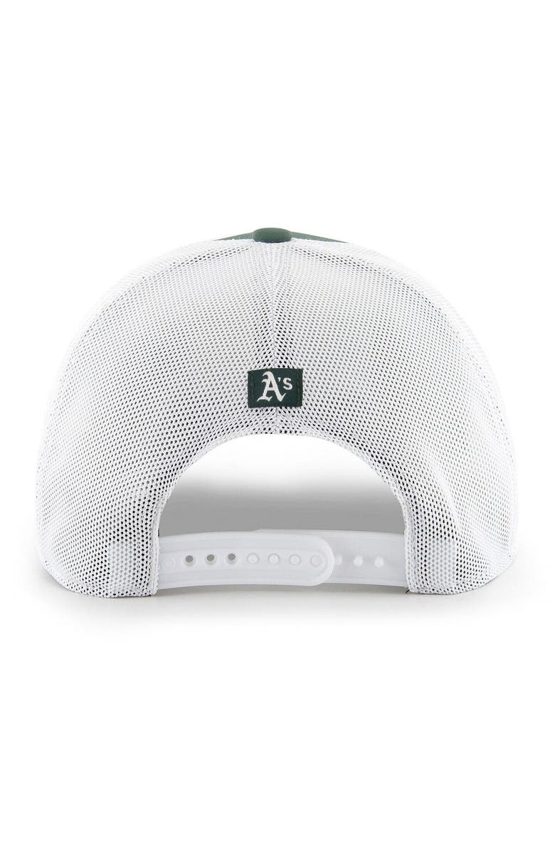 '47 Men's '47 Green/White Oakland Athletics Spring Training Burgess Trucker Adjustable Hat, Alternate, color, Green