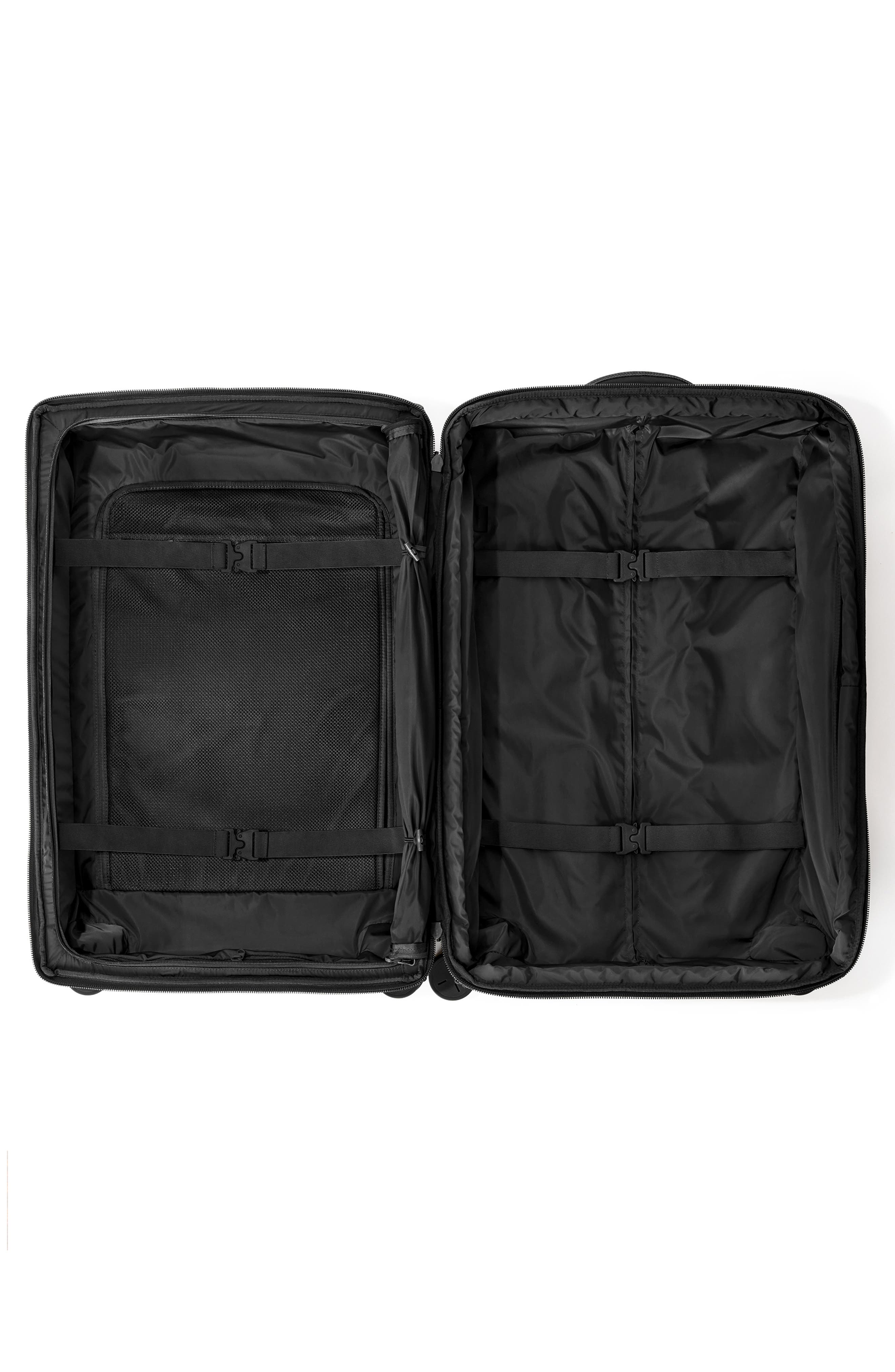 Dagne Dover Sydney Checked Rolling Luggage, Alternate, color, Onyx