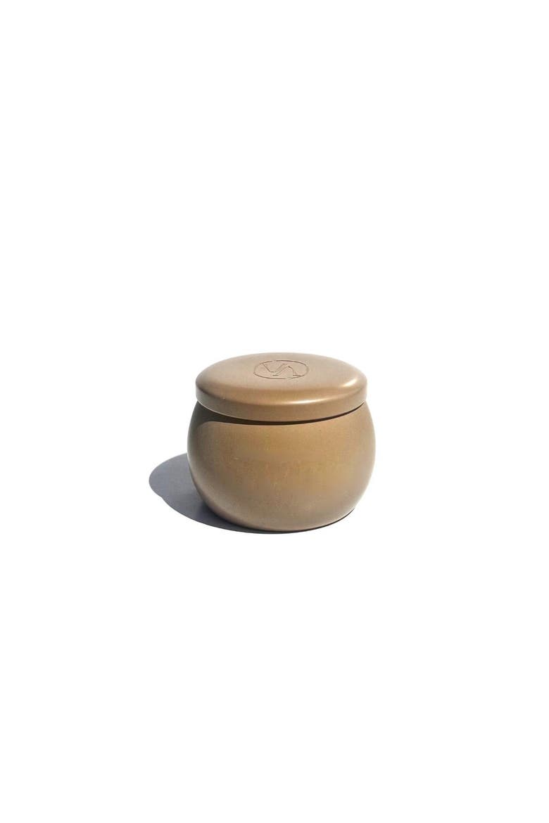 Mini Scented Travel Candle With Cotton Wick In Hinoki Flower, Alternate, color, Soft White