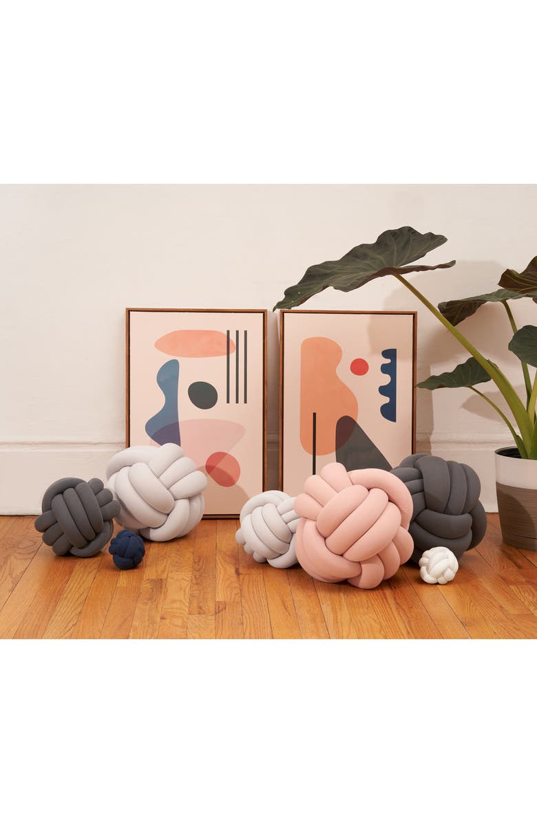 Bearaby Hugget Knot Organic Cotton Accent Pillow, Alternate, color, Moonstone Grey