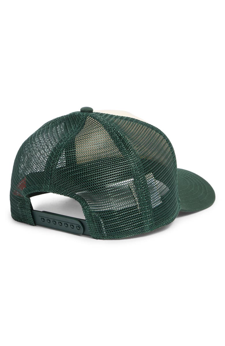 American Needle Sinclair Smokey Trucker Hat, Alternate, color, Bottle Green/ Ivory
