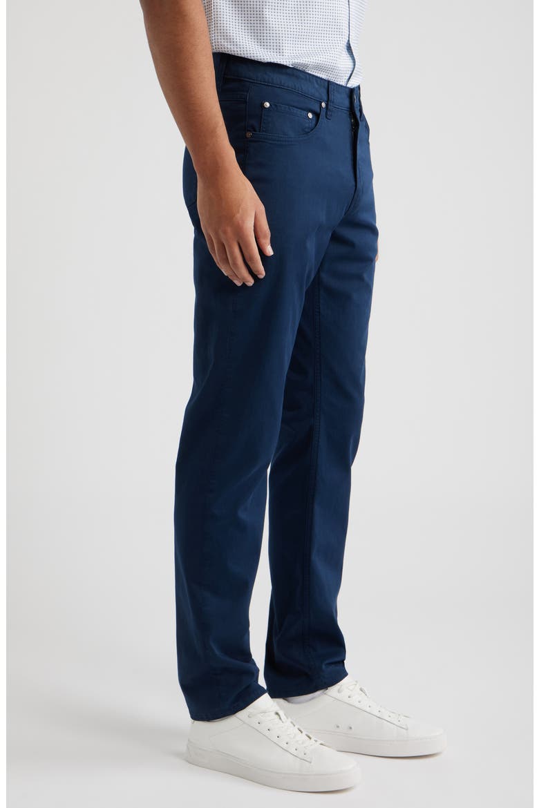 Stretch Cotton Pants, Alternate, color, NAVY