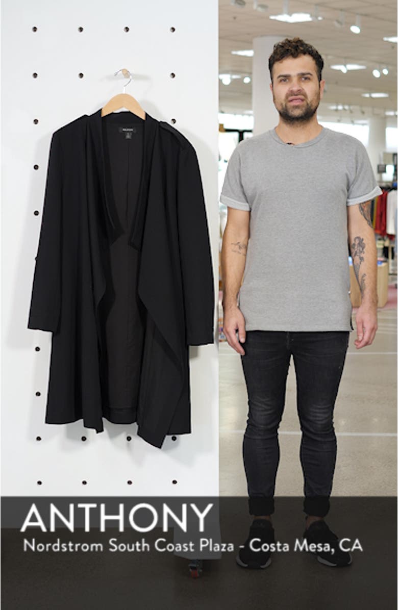 Drape Front Lightweight Jacket, sales video thumbnail