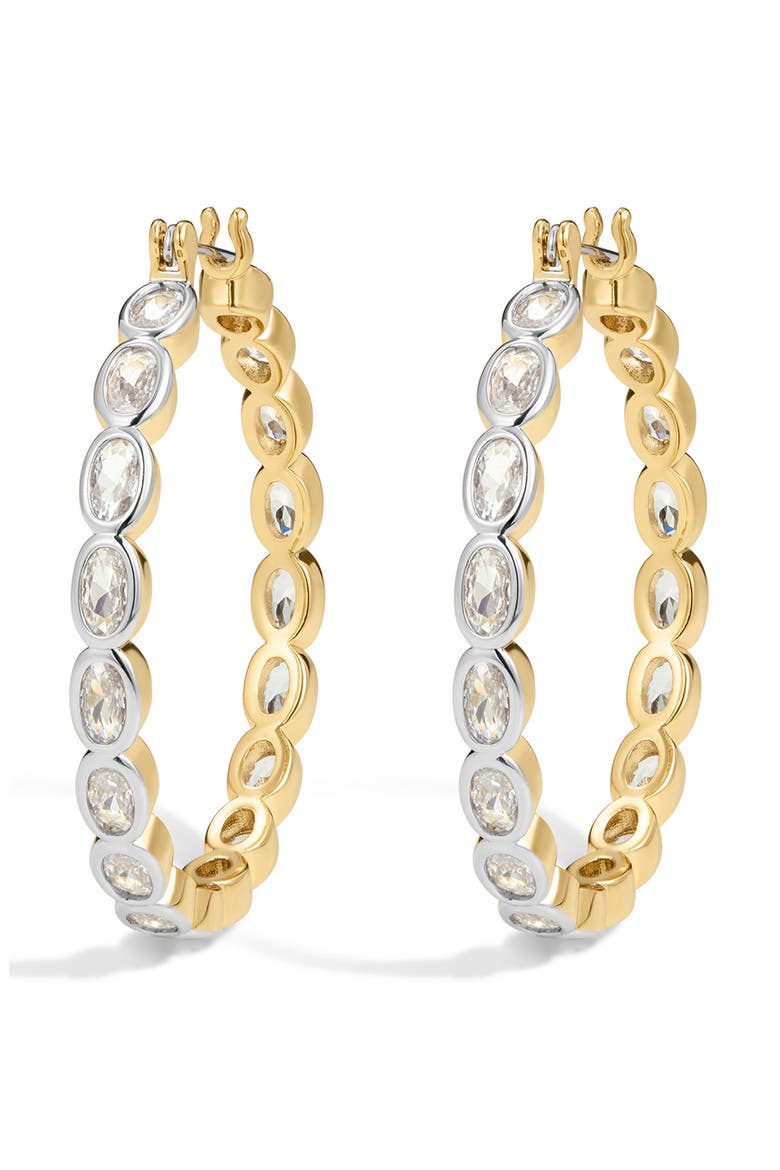 The Palais Eternity Hoop Earrings, Main, color, GOLD