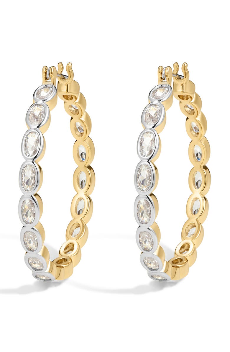 Luv AJ The Palais Eternity Hoop Earrings, Main, color, Gold