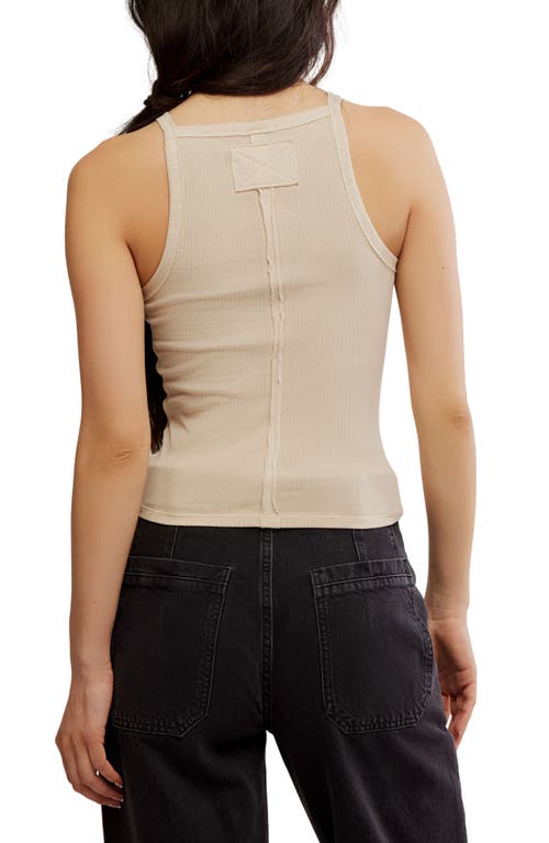 Free People Mia Rib Tank In Neutral