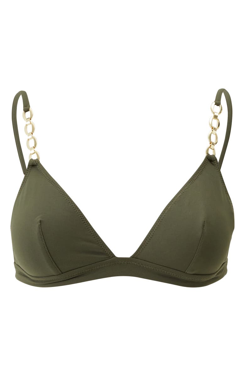 Melissa Odabash Mexico Chain Bikini Top, Alternate, color, Olive