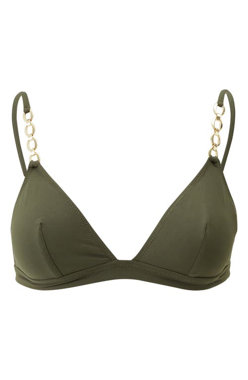 Melissa Odabash Mexico Chain Bikini Top In Green