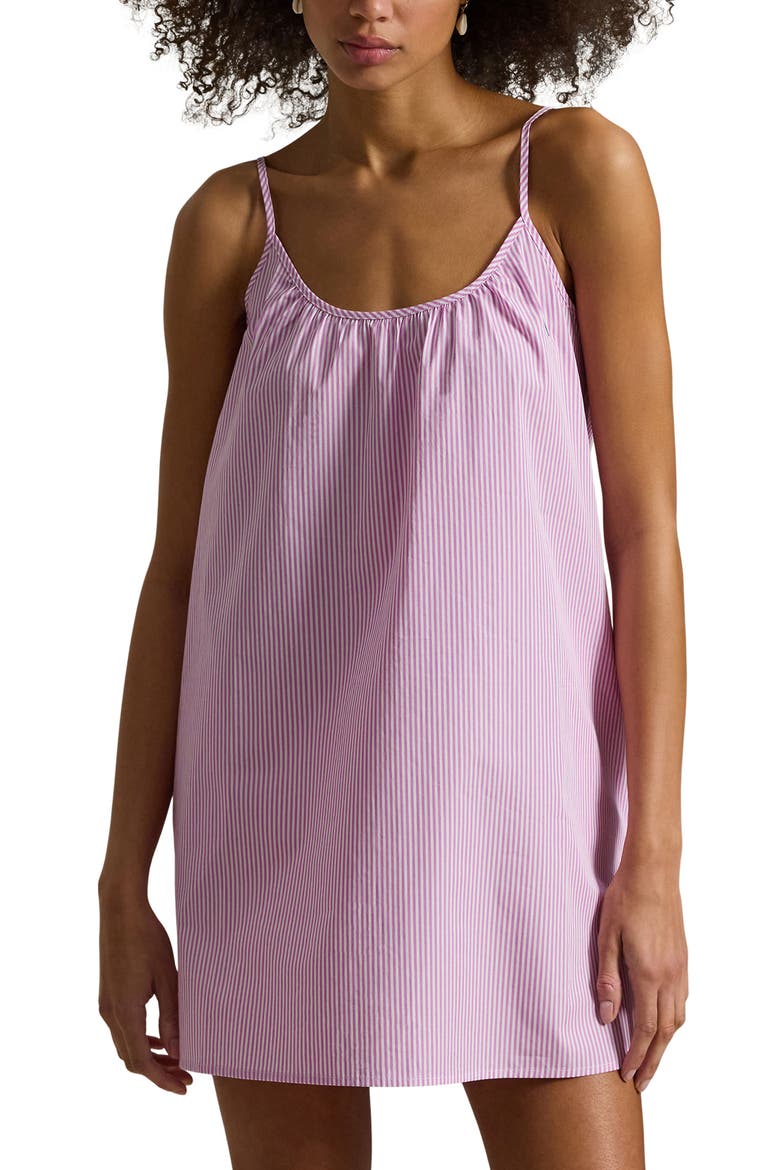 Cotton Nightgown, Alternate, color, VIOLET MEADOW