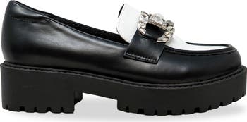 Rhinestone Bit Platform Loafer