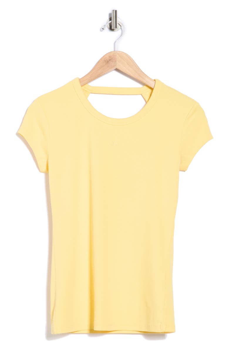 Cutout Cap Sleeve T-Shirt, Alternate, color, BT YL