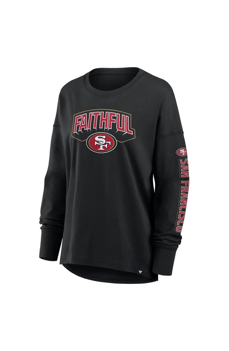 FANATICS Women's Fanatics Black San Francisco 49ers Hometown Legacy Long Sleeve T-Shirt, Alternate, color, 