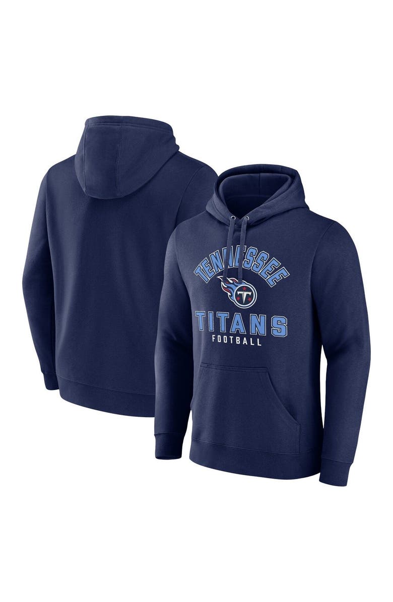 FANATICS Men's Fanatics Branded  Navy Tennessee Titans Between the Pylons Pullover Hoodie, Main, color, 