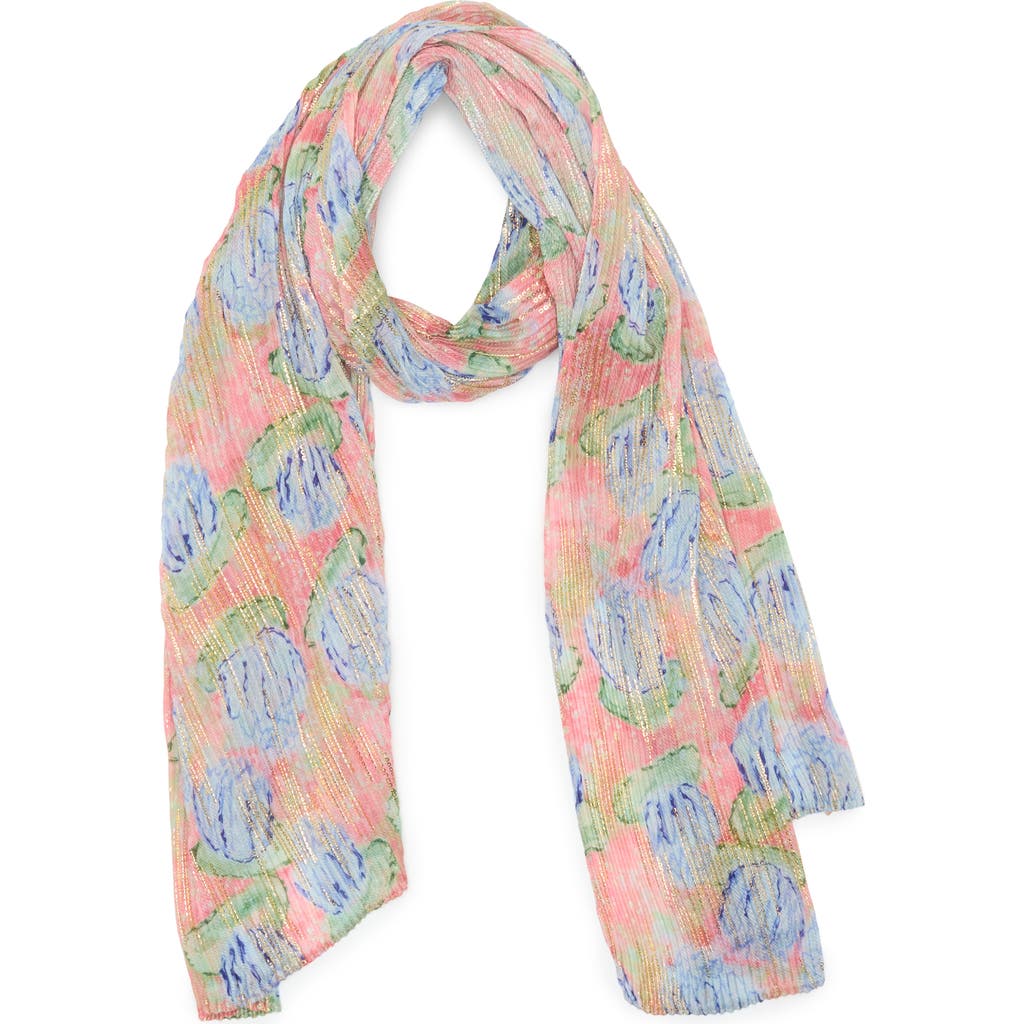 Steve Madden Lily Crinkle Scarf In Peach