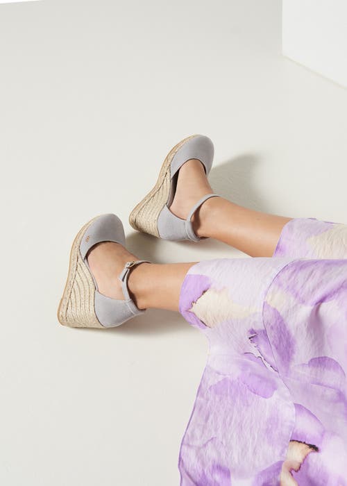 Viscata Estartit Canvas Espadrille Wedges In Ash