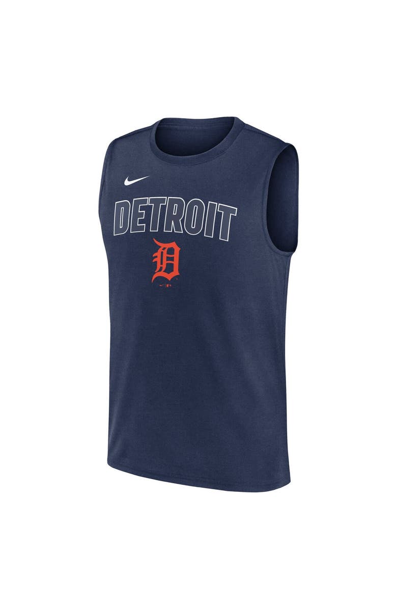 Nike Men's Nike Navy Detroit Tigers Knockout Performance Muscle Tank Top, Alternate, color, Navy