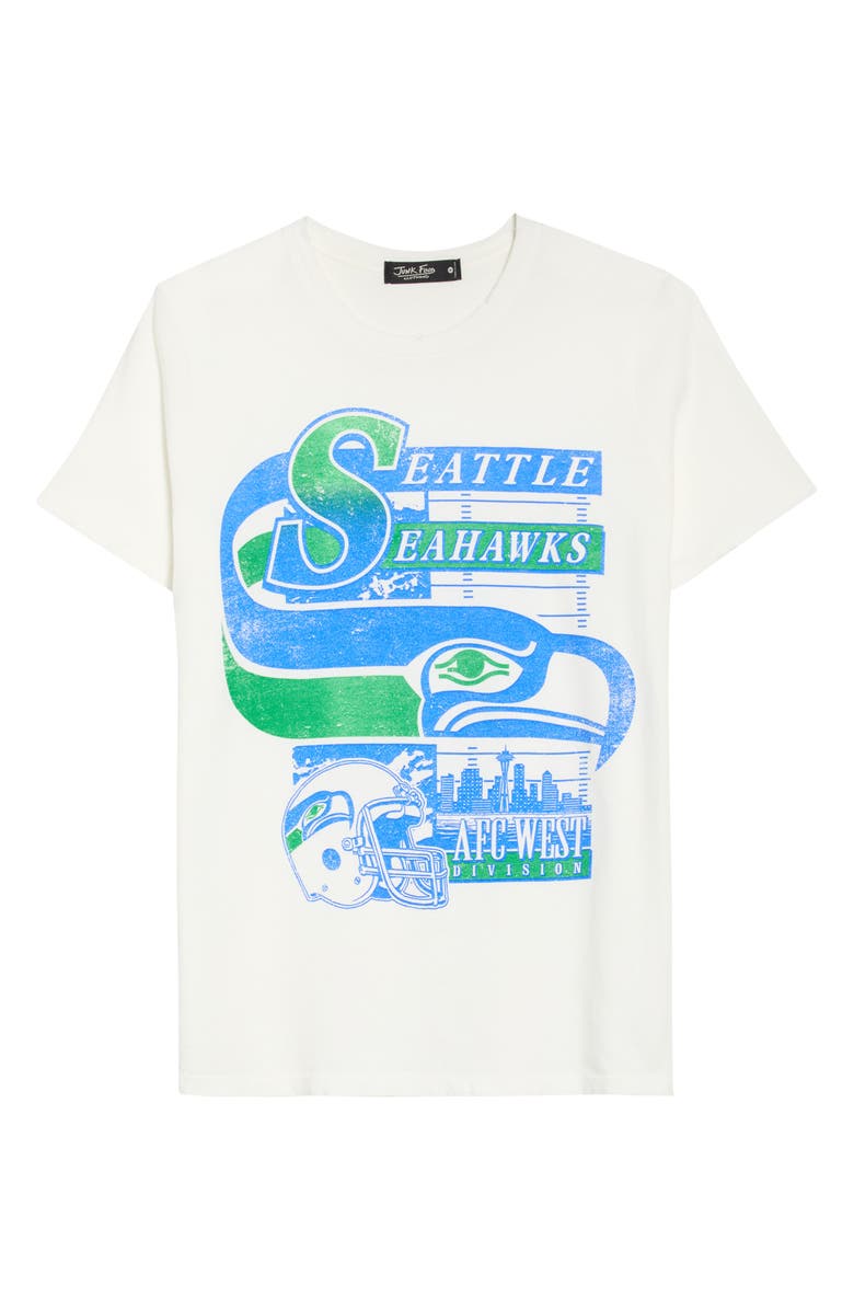 Junk Food Seahawks Elite Cotton Graphic T-Shirt, Alternate, color, Vintage White