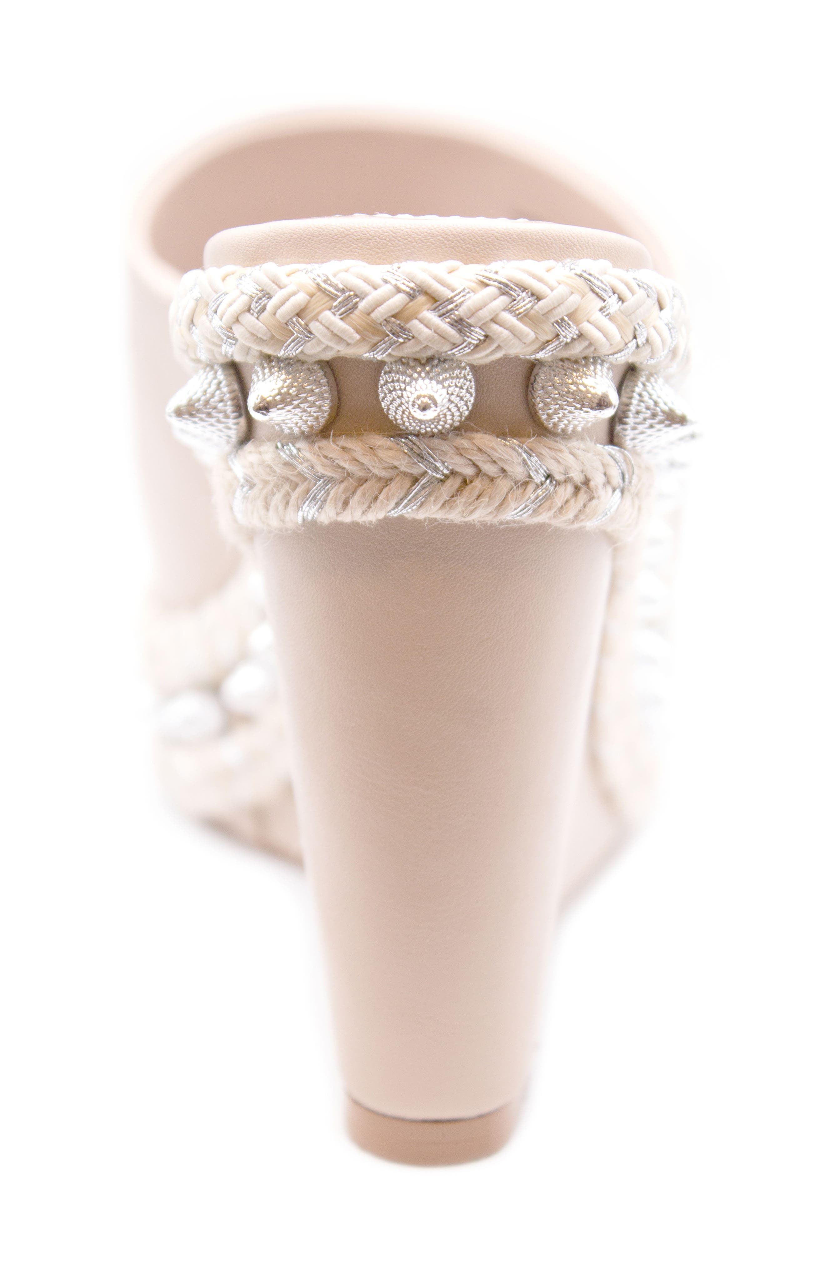 Charles David Haider Platform Wedge Sandal, Alternate, color, Beige-Sm
