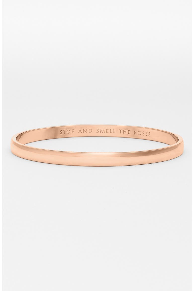 stop and smell the roses bangle, Main, color, ROSE GOLD