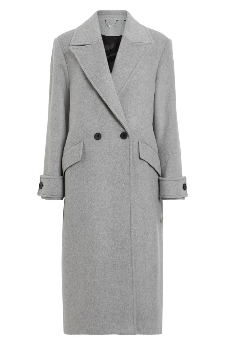 AllSaints Mabel Double Breasted Coat, Alternate, color, Ultimate Grey