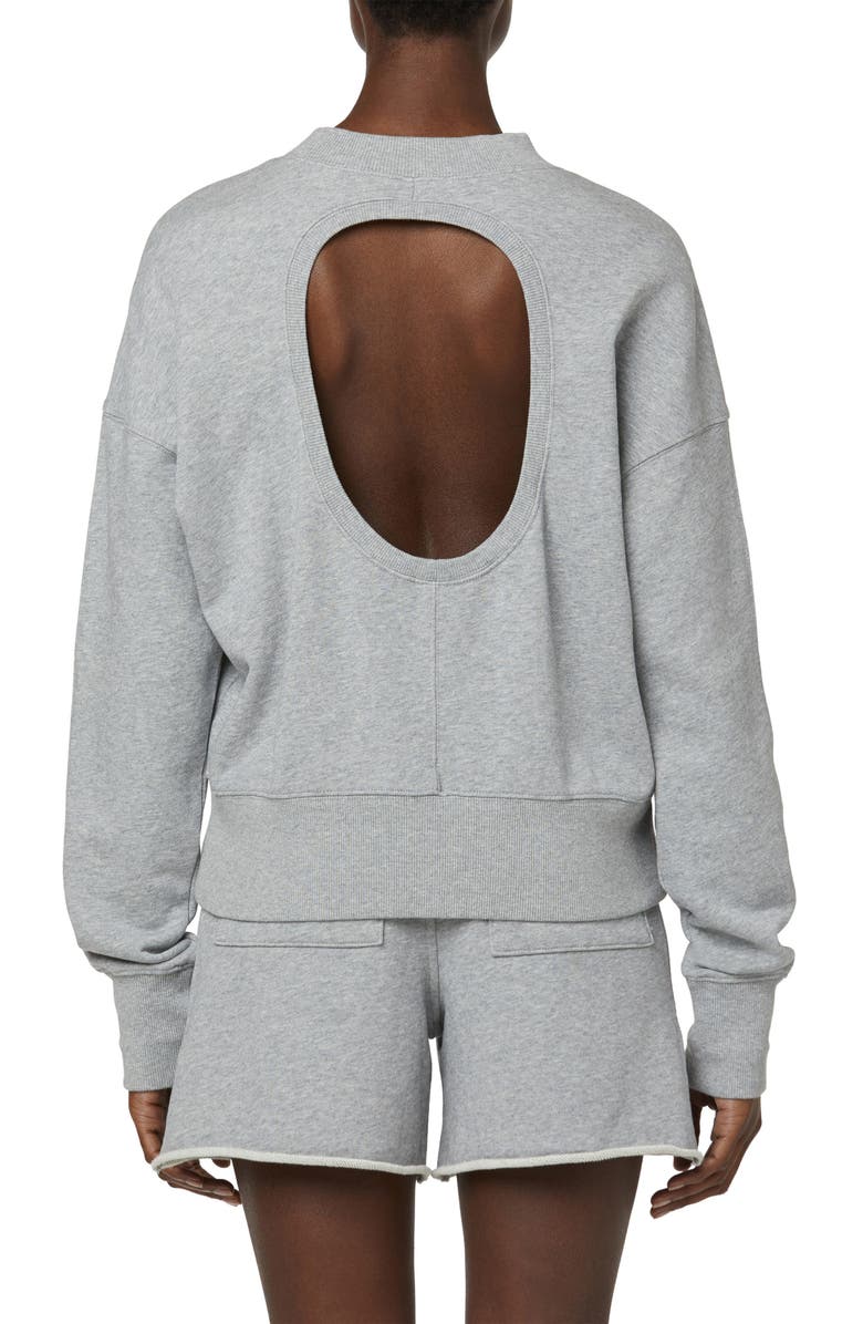 Hudson Jeans Cutout Back Sweatshirt, Alternate, color, 
