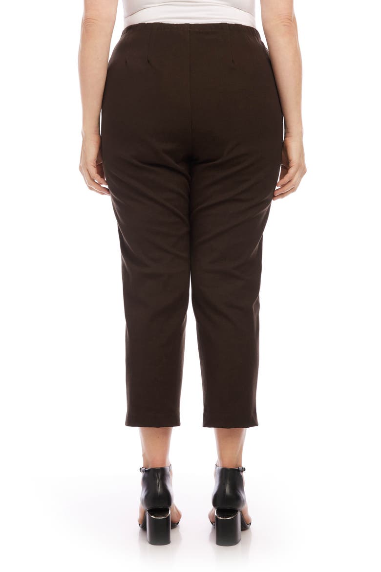 Piper Skinny Ankle Pants, Alternate, color, BROWN