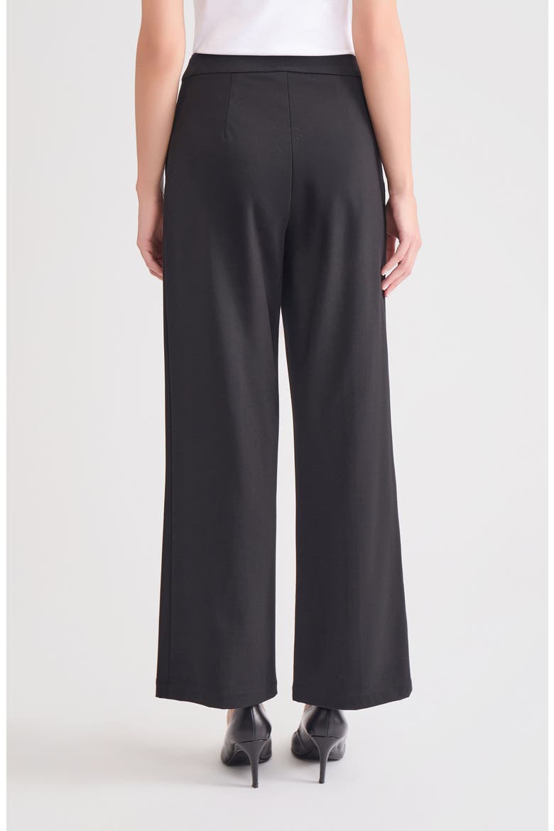 Seamed Wide Leg Pants, Alternate, color, BLACK