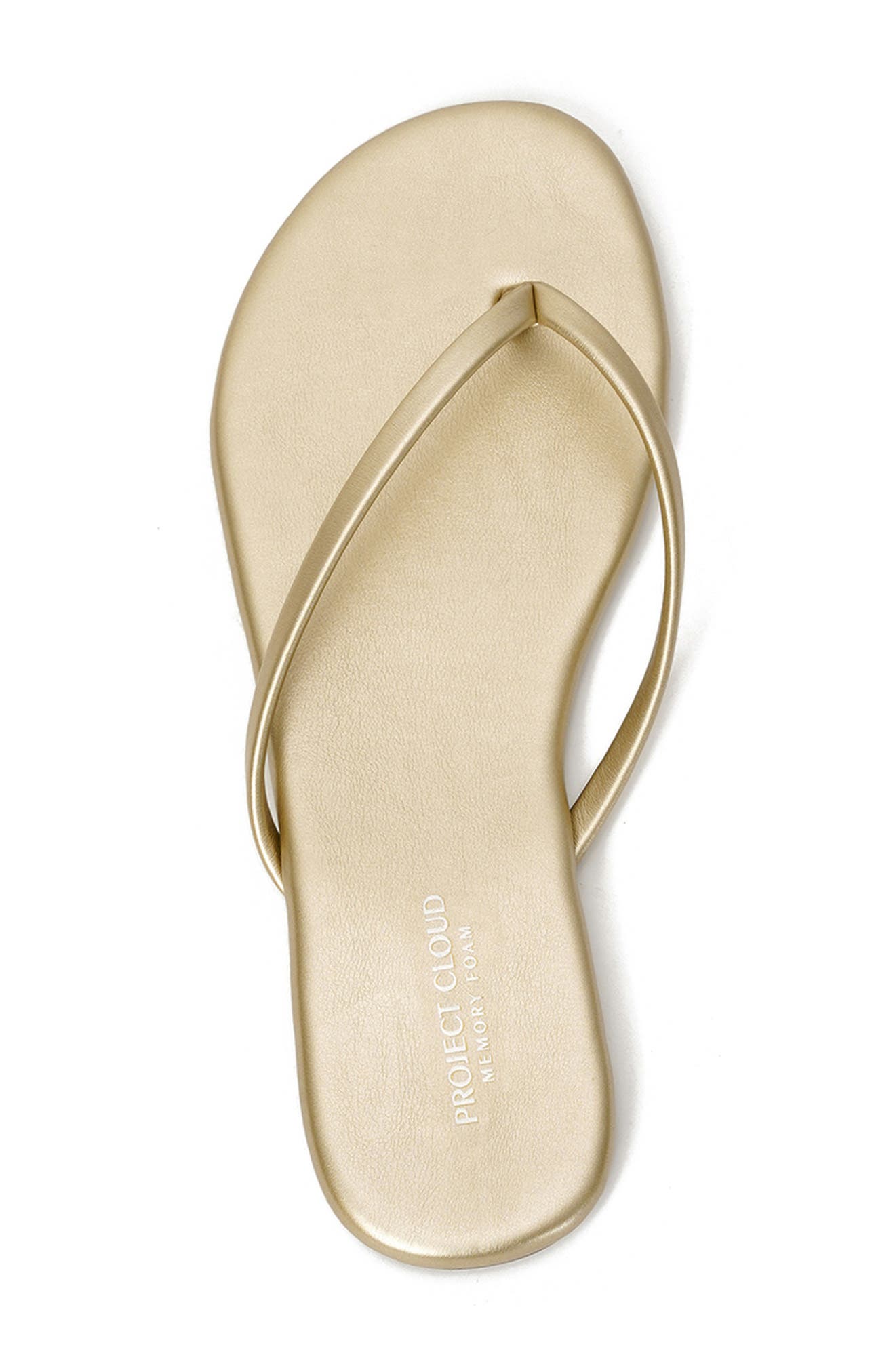 Fountain Flip Flop Sandal, Alternate, color, GOLD