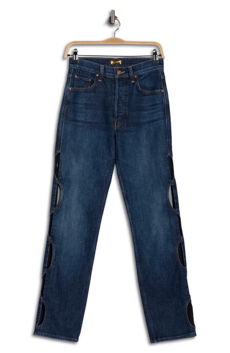 MOTHER The Wiggly Smarty Pants Cutout Skinny Jeans, Alternate, color, Clothing Optional
