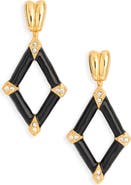 Kenneth Jay Lane Diamond Drop Earrings