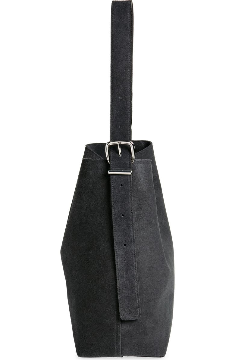 Madewell Essentials Suede Bucket Bag, Alternate, color,