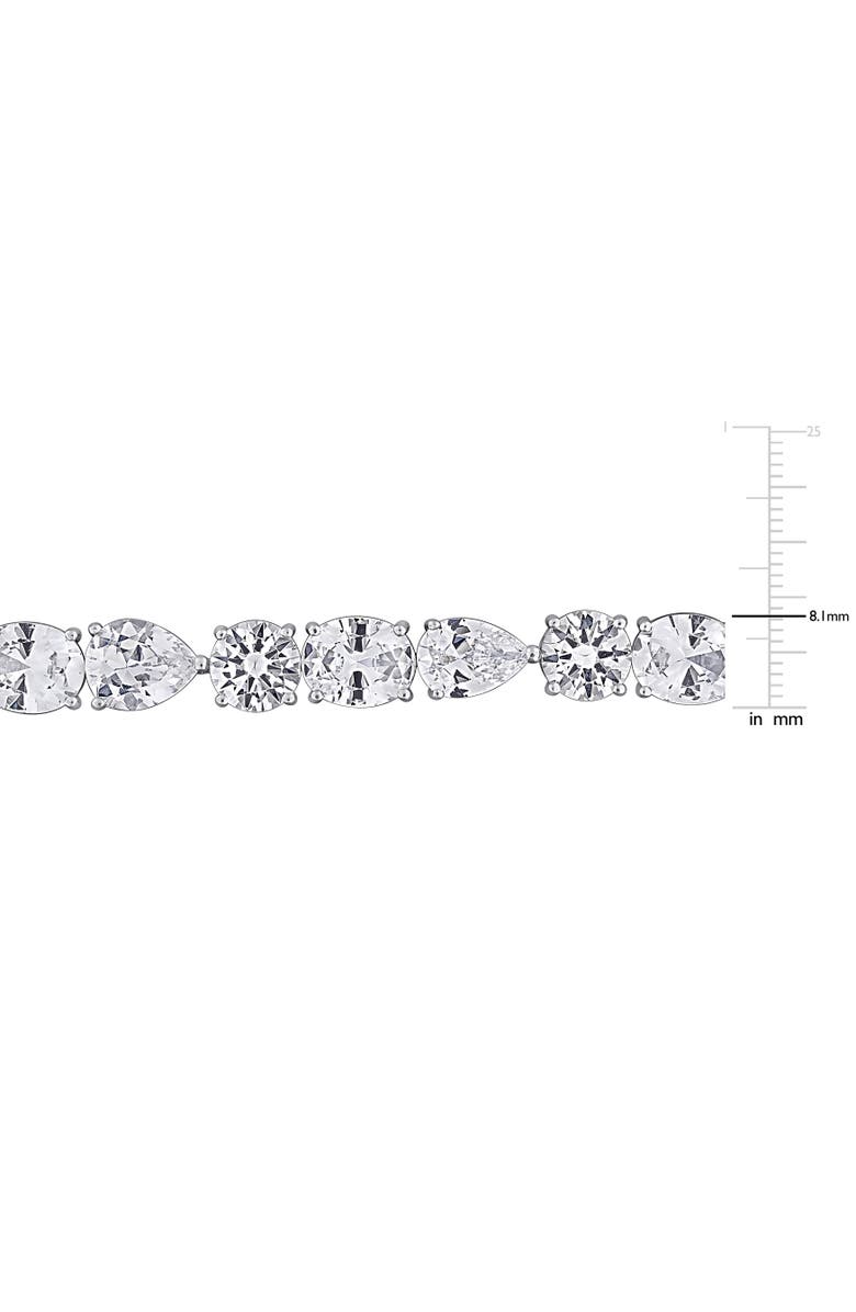 Julianna B. Lab-Created White Sapphire Bracelet, Alternate, color, 