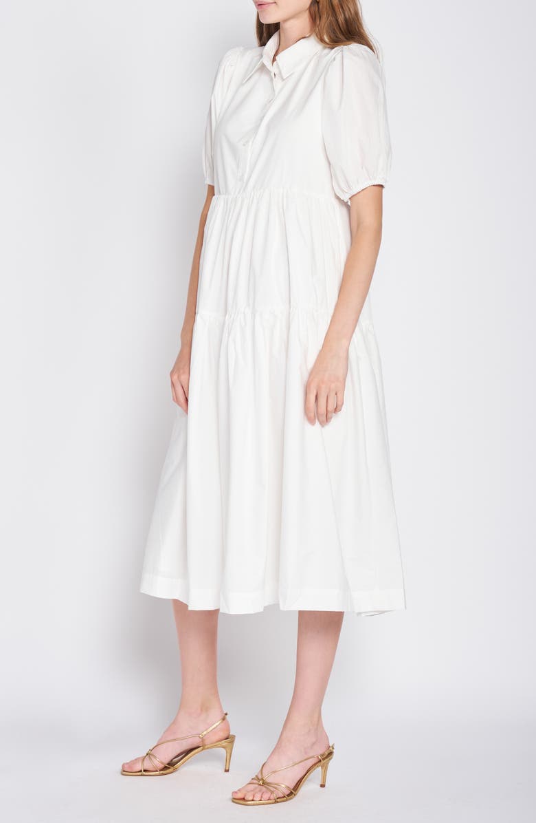 En Saison Poplin Midi Shirtdress, Alternate, color, 