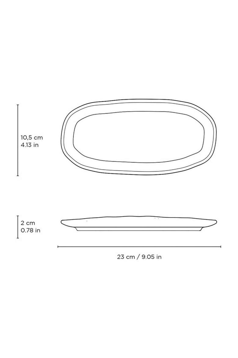 Shallow Organic Oval Platter Small Set of 4, Alternate, color, Dust