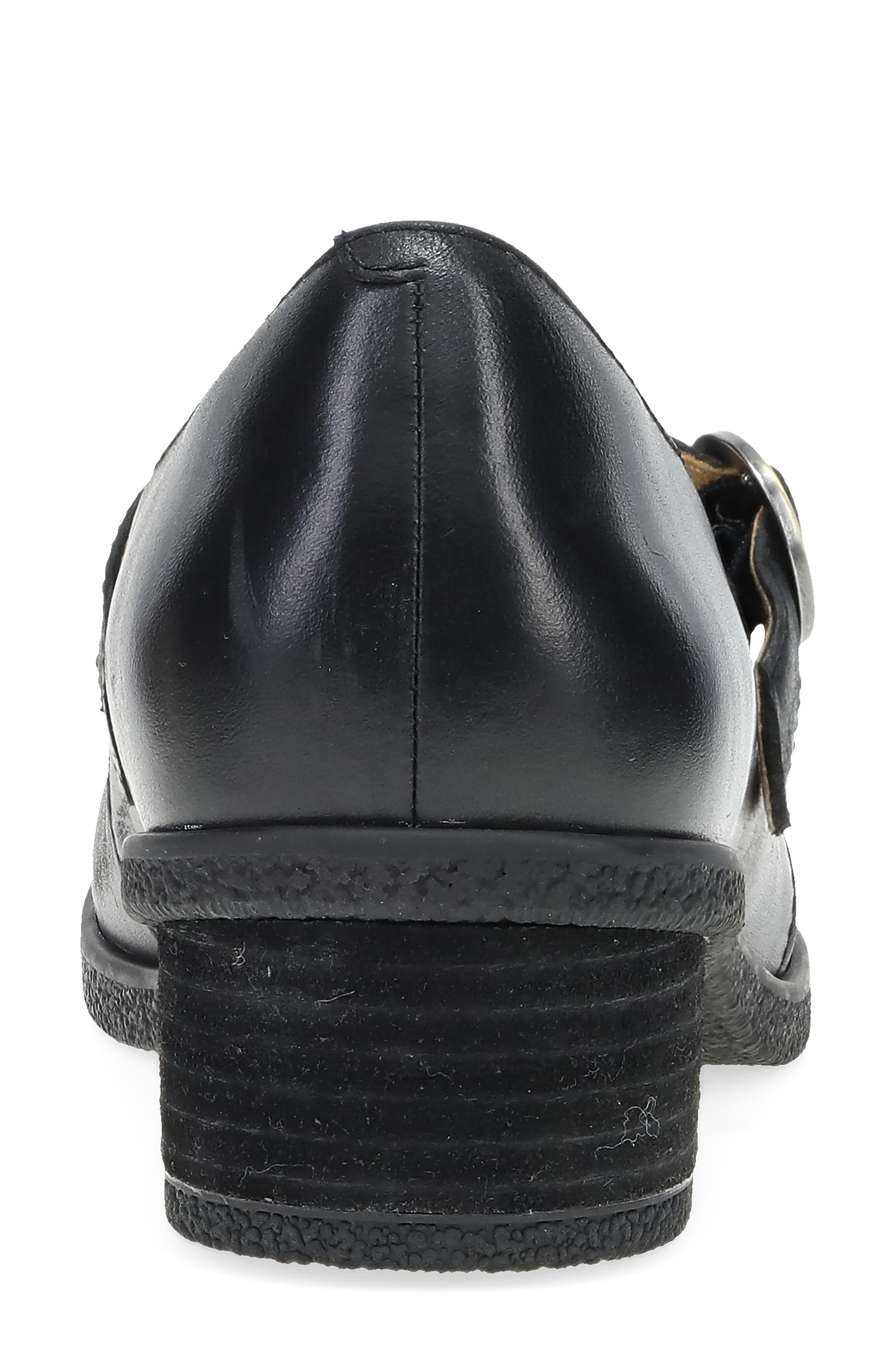 Dansko Deirdra Waterproof Mary Jane Pump, Alternate, color, Black Waterproof Burnished