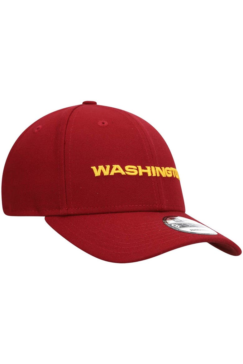 Men's New Era Burgundy Washington Football Team The League 9FORTY Adjustable Hat, Alternate, color, Burgundy