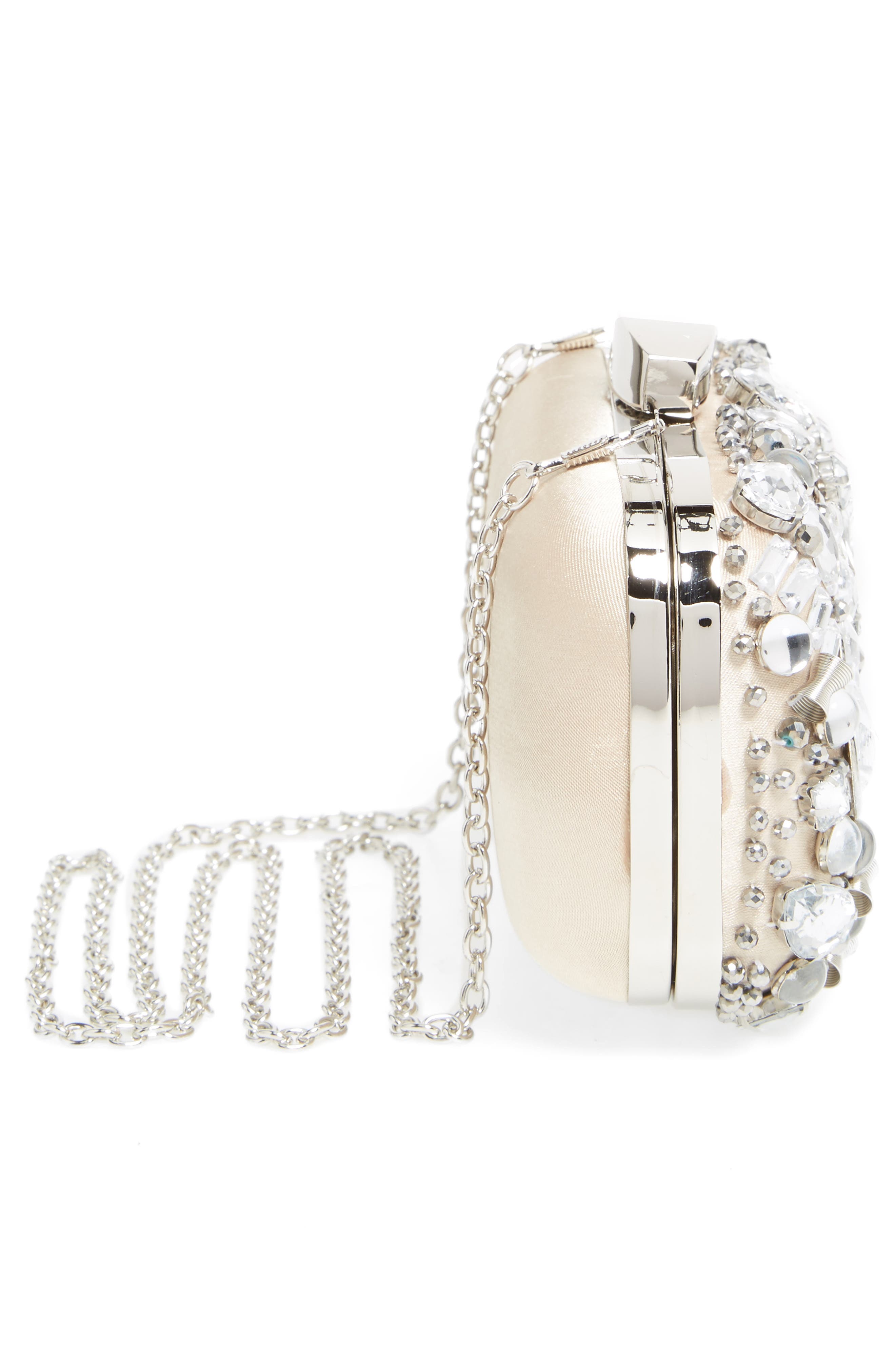 ZZDNU Natasha Couture Natasha Couture Crystal Embellished Frame Clutch, Alternate, color, 