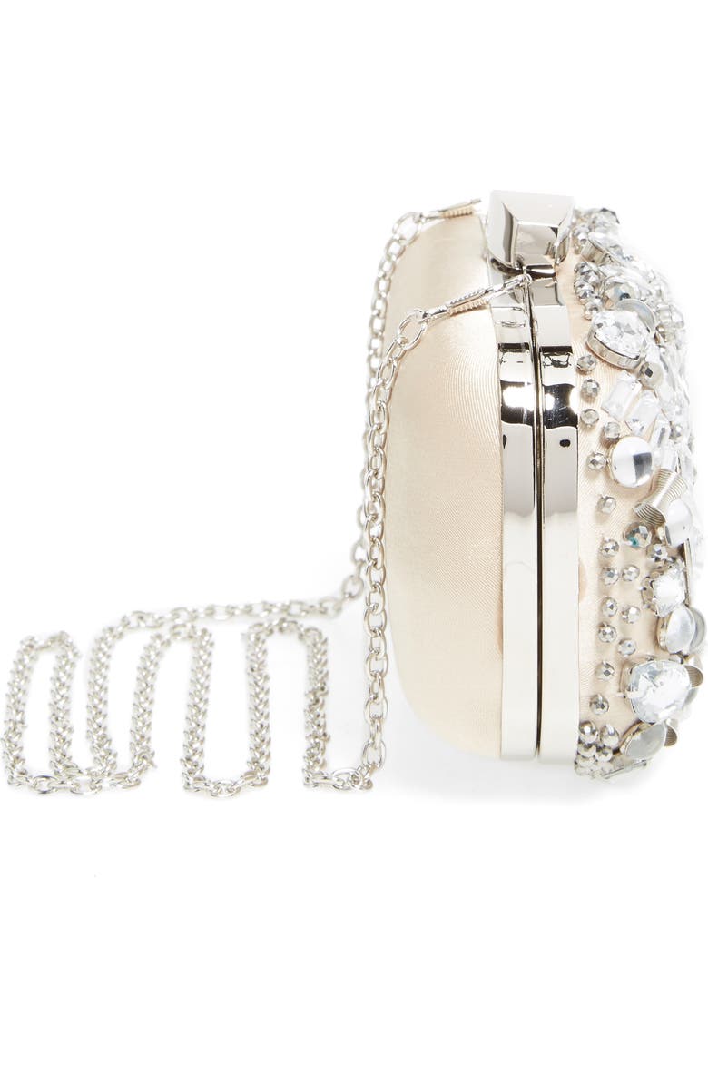 ZZDNU Natasha Couture Natasha Couture Crystal Embellished Frame Clutch, Alternate, color,