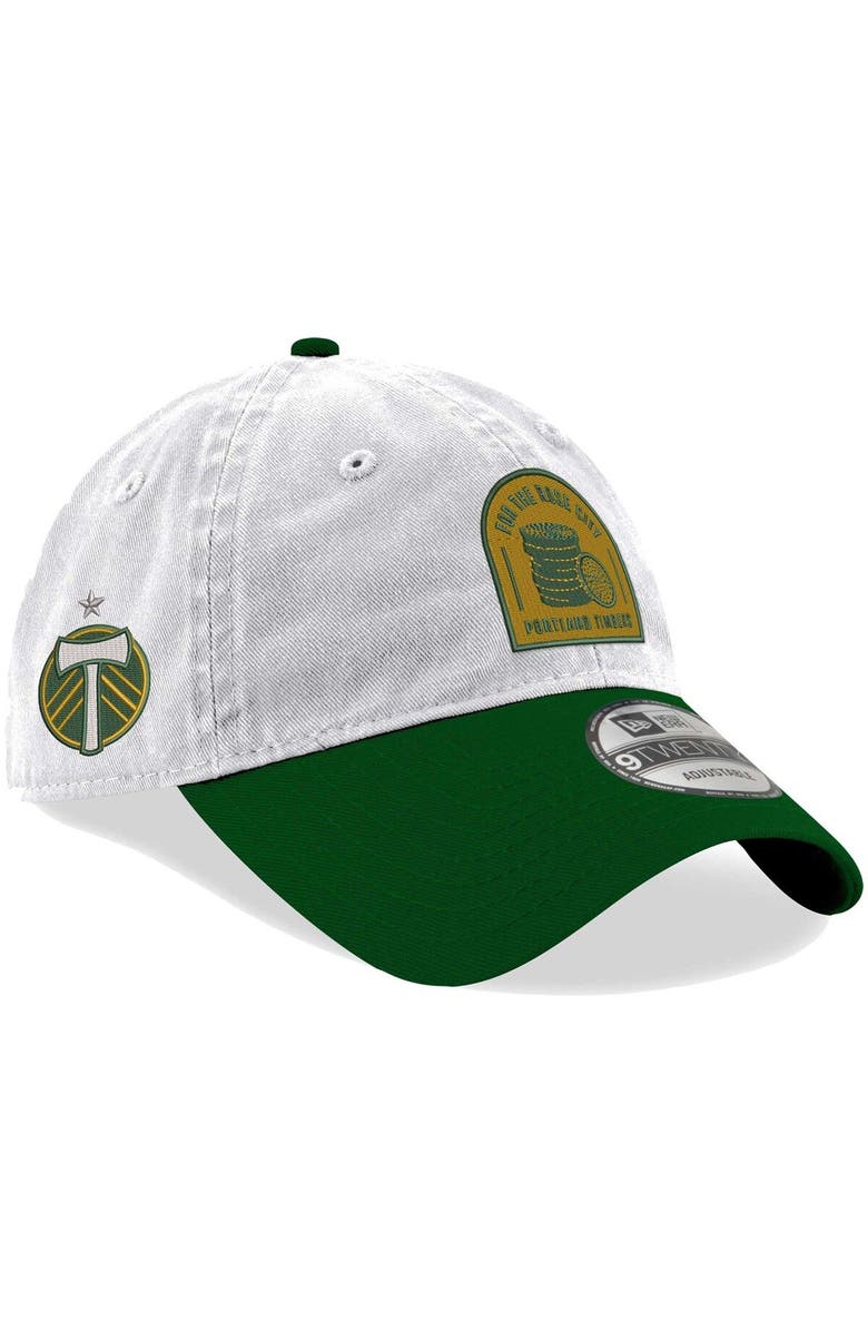 New Era Men's New Era White Portland Timbers Jersey Hook 9TWENTY Adjustable Hat, Main, color, 