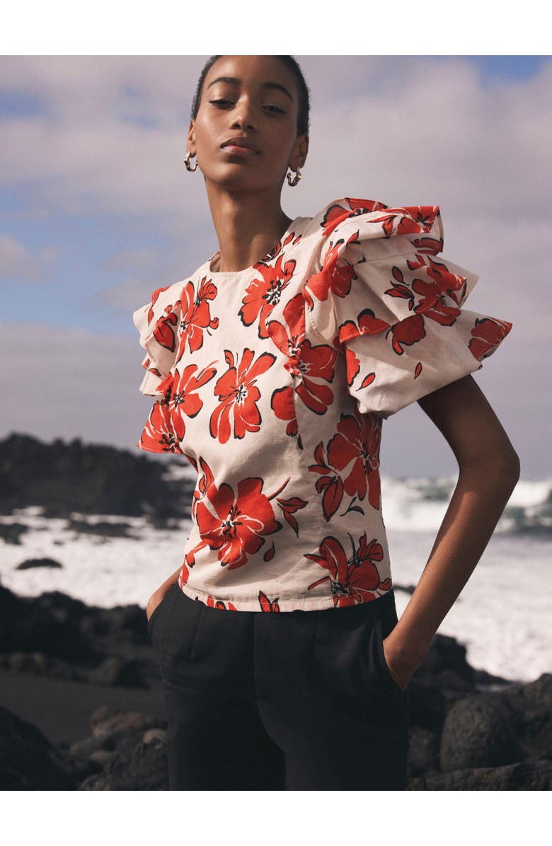 MINT VELVET Floral Print Top, Alternate, color,