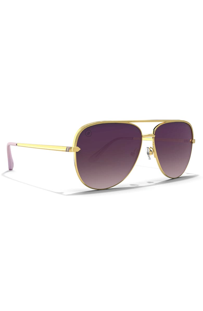 Blenders Eyewear Shadow 60mm Polarized Gradient Aviator Sunglasses, Alternate, color, Lilac Lush Fade
